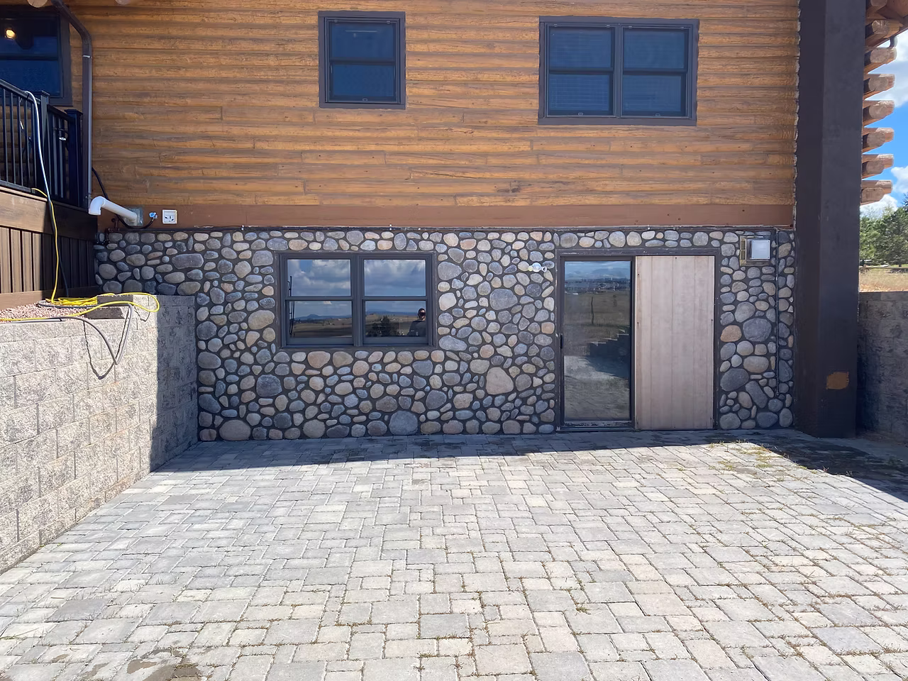 Custom Colorado home with stone veneer and masonry exterior
