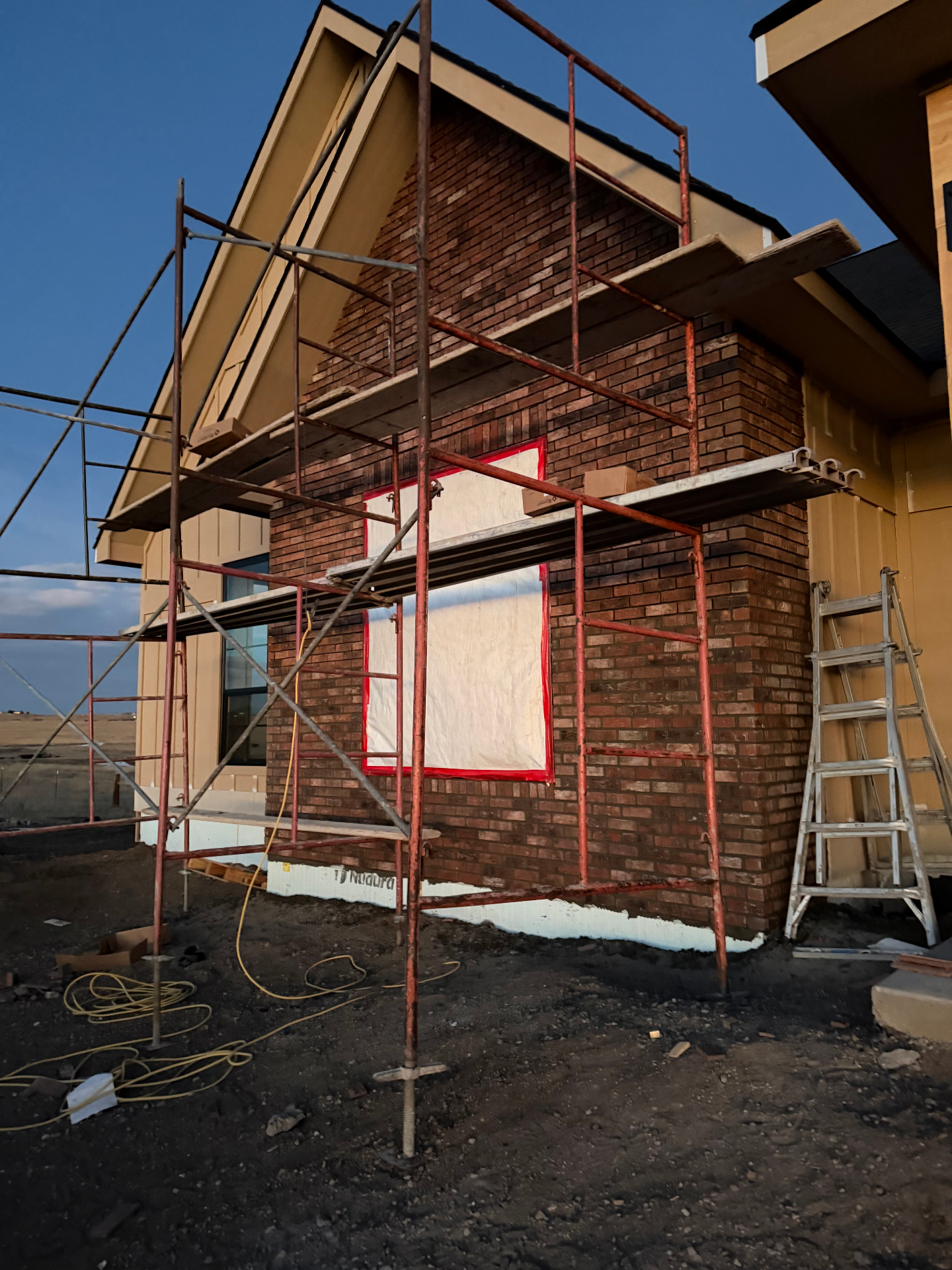 Custom Colorado home with stone veneer and masonry exterior