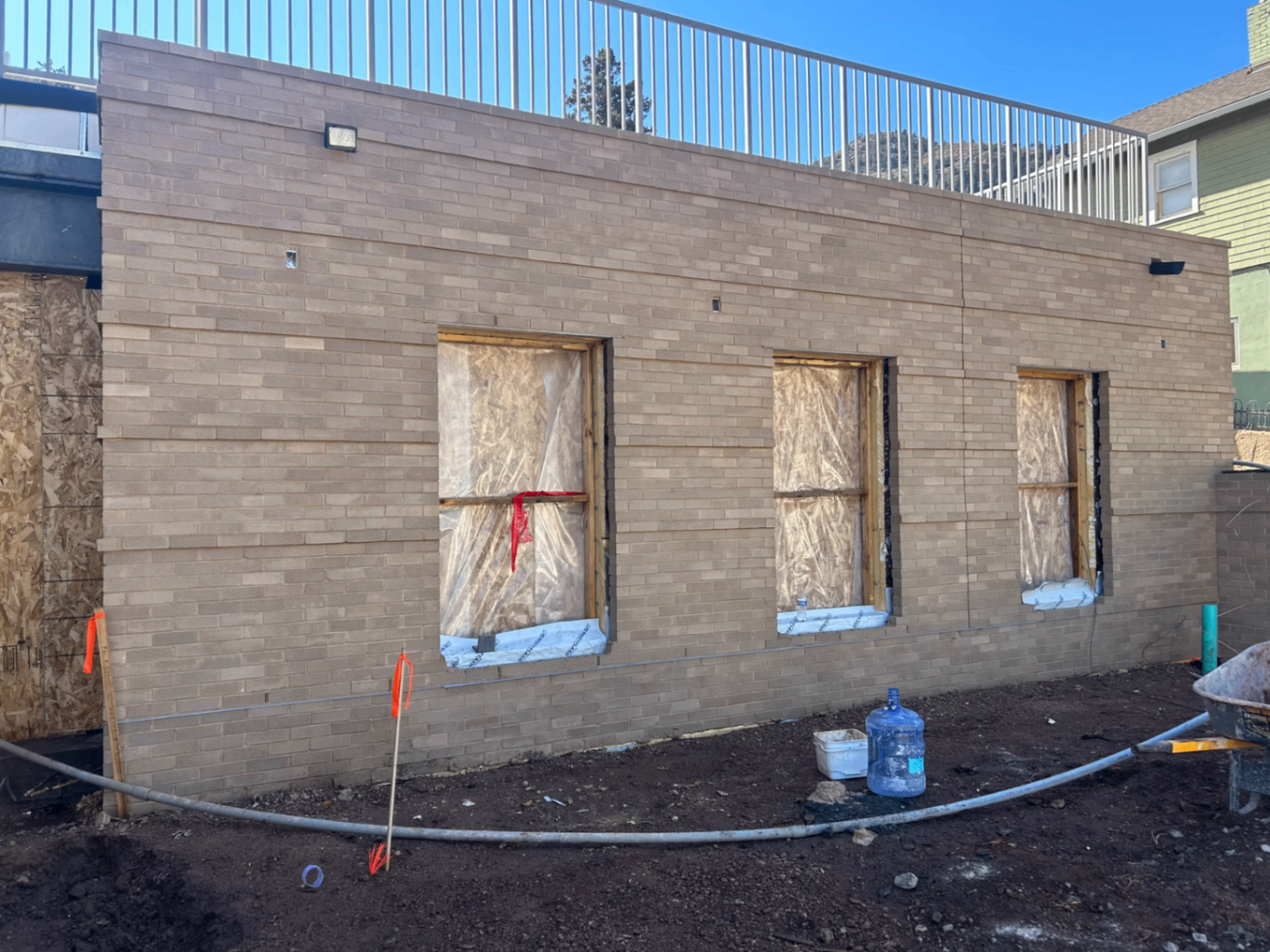 Multi-family brick and stone construction
