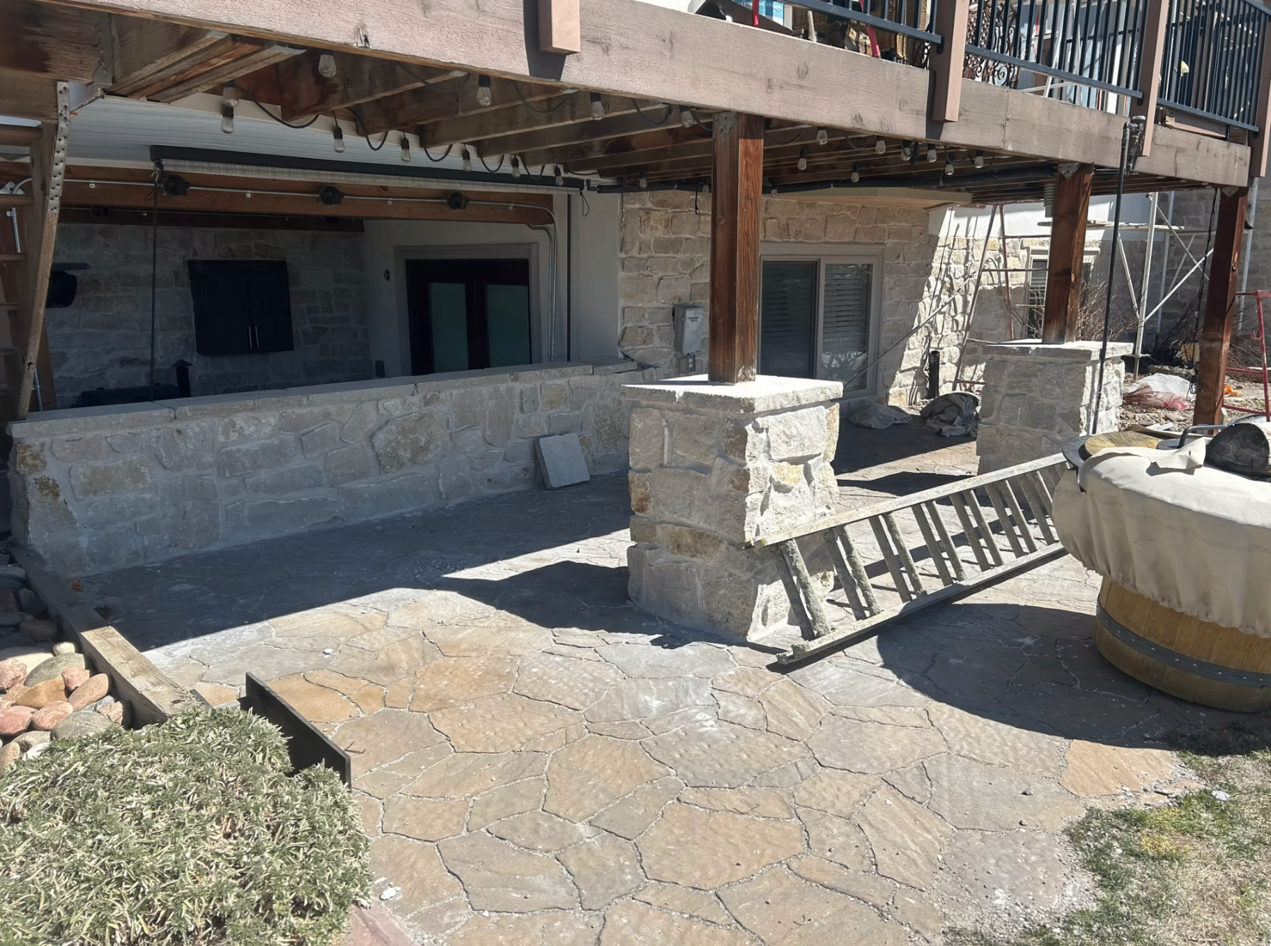 Custom Colorado home with stone veneer and masonry exterior