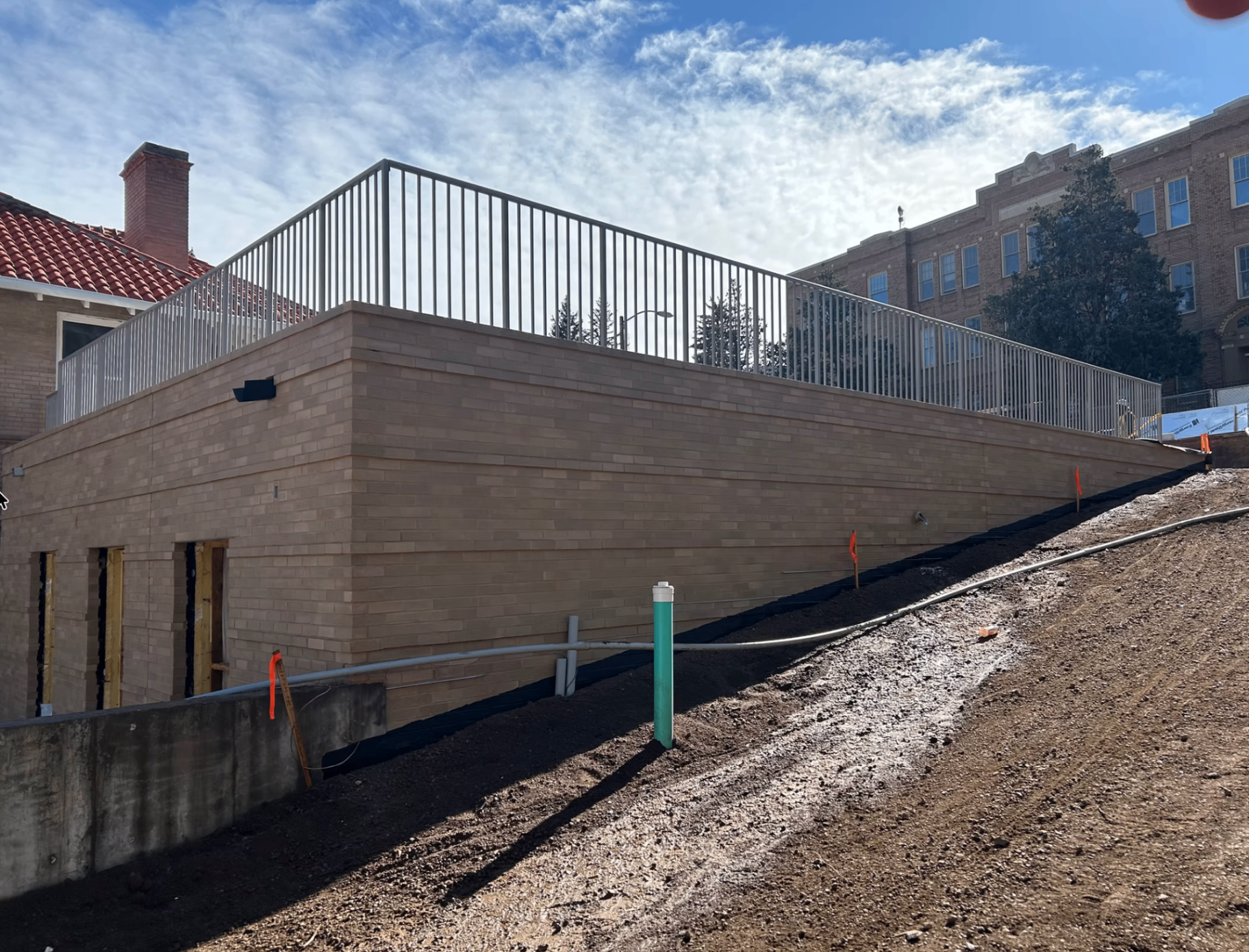 Multi-family brick and stone build in progress