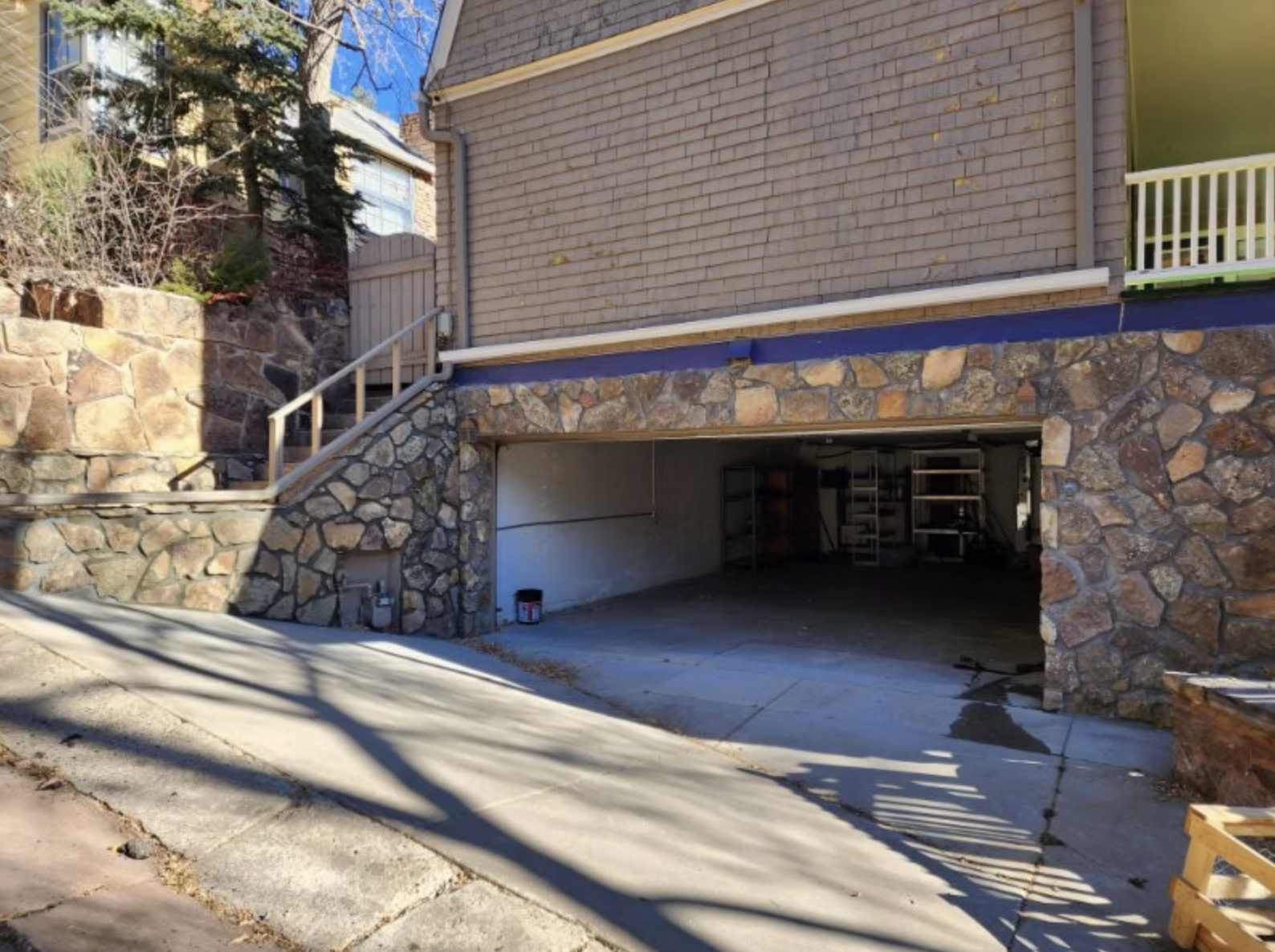 Custom Colorado home with stone veneer and masonry exterior