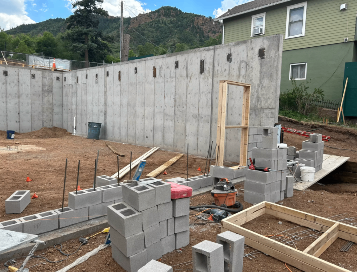 Multi-family brick and stone construction