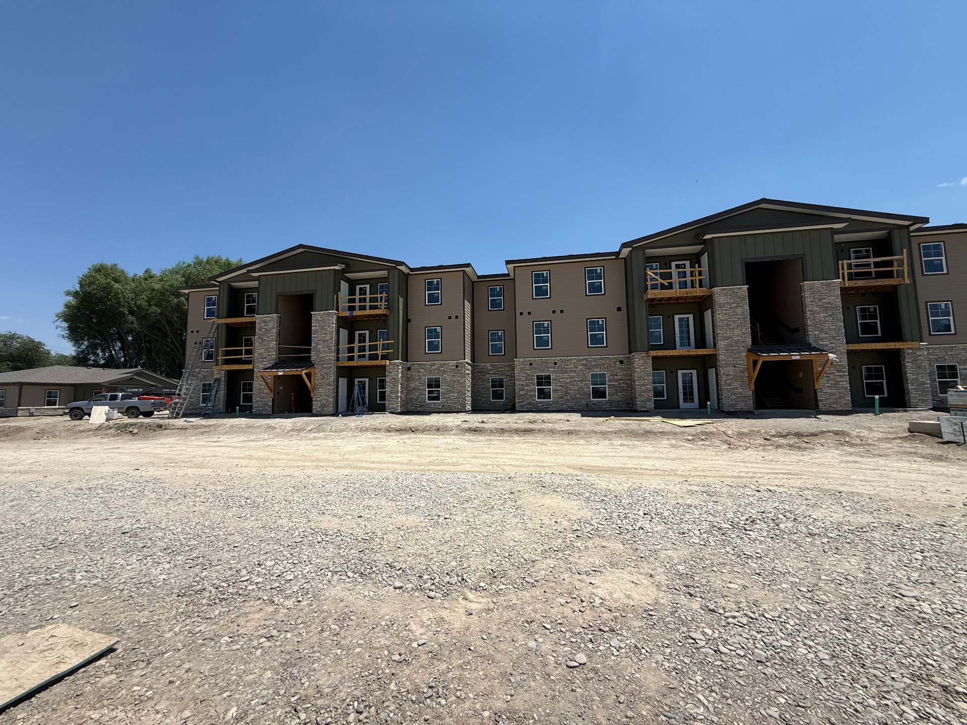 Multi-family brick and stone — completed